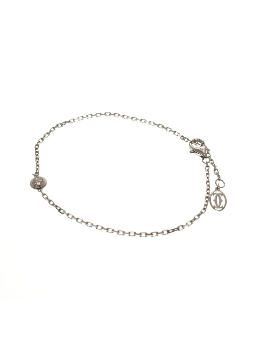 Cartier D'amour Bracelet Medium Model Diamond 18k White Gold